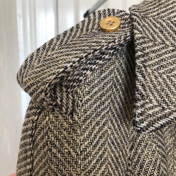 Stylish Wool Trench Coat - Made in Italy -Size 42-M - Picture 11 of 12